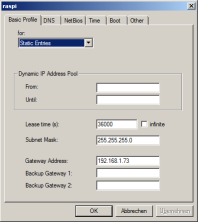 dhcp basic configuration